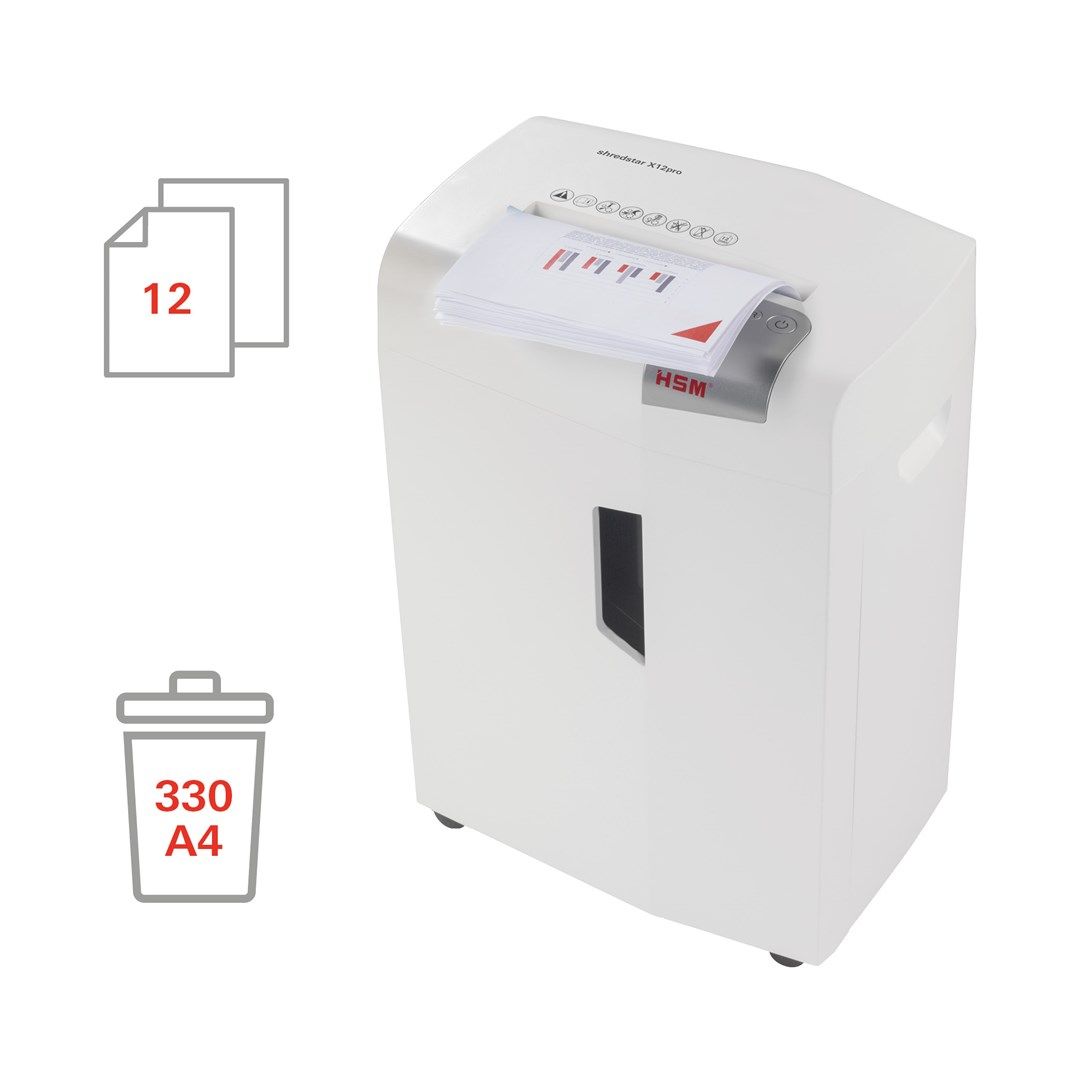 HSM shredstar X12pro document shredder  2 x 15 mm + separate CD cutter_4