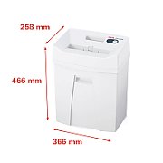 HSM Pure 220 paper shredder Particle-cut shredding 22.5 cm White_5