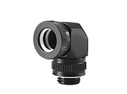 PHANTEKS Rotary Hard Tube Fitting 12mm 90 Degree G1/4 - black  rotatable_1