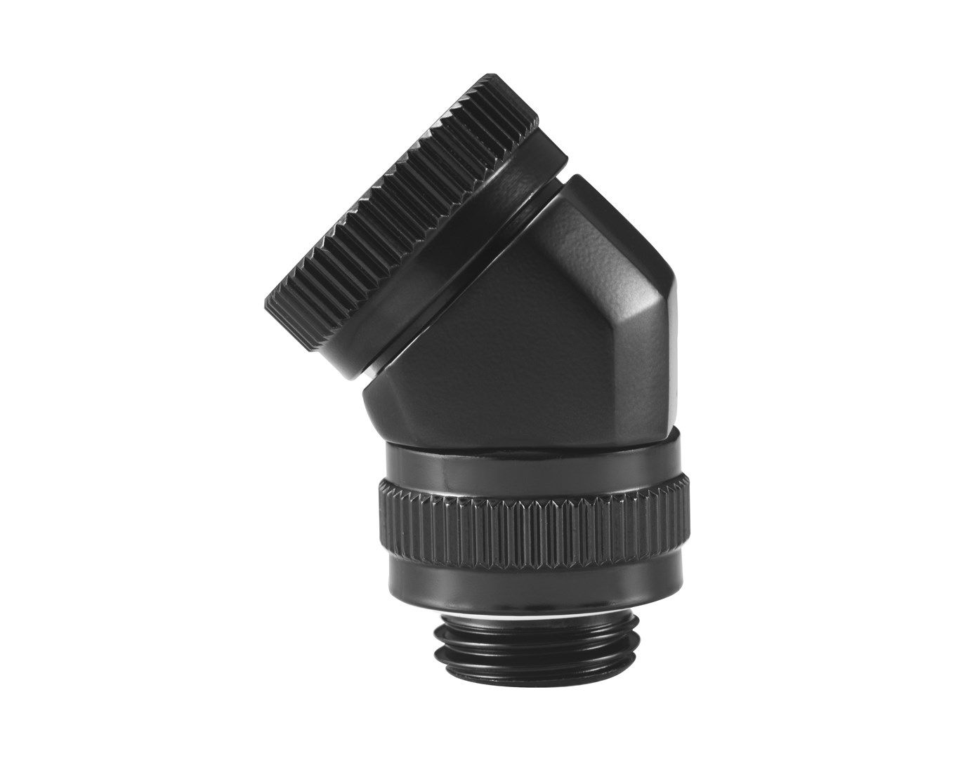 PHANTEKS Rotary Hard Tube Fitting 12mm 45 Degree G1/4 - black  rotatable_4