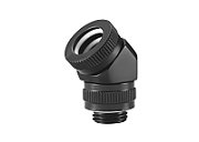 PHANTEKS Rotary Hard Tube Fitting 12mm 45 Degree G1/4 - black  rotatable_5