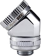 PHANTEKS Glacier Rotary Hard-Tube Fitting 16mm 45 Degree G1/4 - chrome  rotatable_1