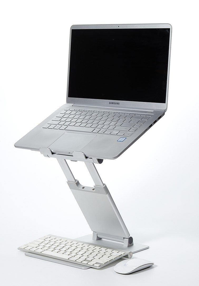 POUT Eyes3 Lift - Aluminium telescopic laptop stand  silver grey_12