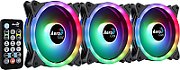 Aerocool DUO12PRO Kit 3xFan 12cm ARGB LED Dual Ring Antivibration 6 Pins Black_3