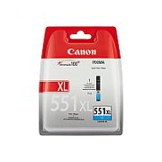 Cartus cerneala Canon CLI-551XL, cyan, capacitate 11ml, pentru Canon Pixma IP7250, Pixma IP8750, Pixma IX6850, Pixma MG5450, Pixma MG5550, Pixma MG6350, Pixma MG6450, Pixma MG7150, Pixma MX925._1