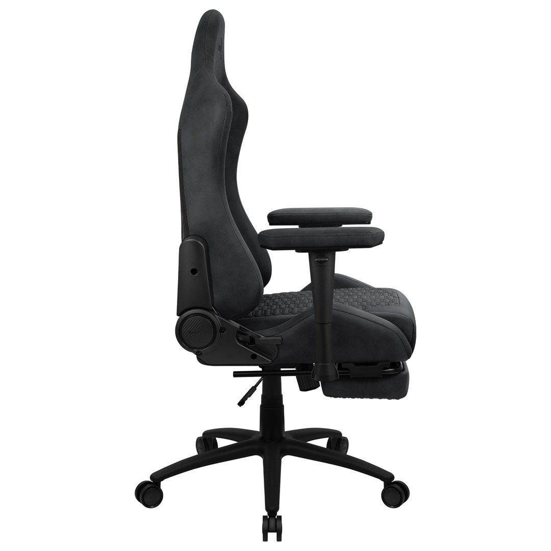 Aerocool ROYALSLATEGR Premium Ergonomic Gaming Chair Legrests Aerosuede Technology Grey_4