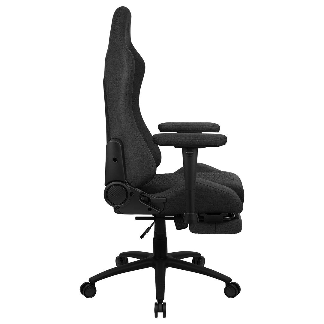 Aerocool ROYALASHBK Premium Ergonomic Gaming Chair Legrests Aeroweave Technology Black_4