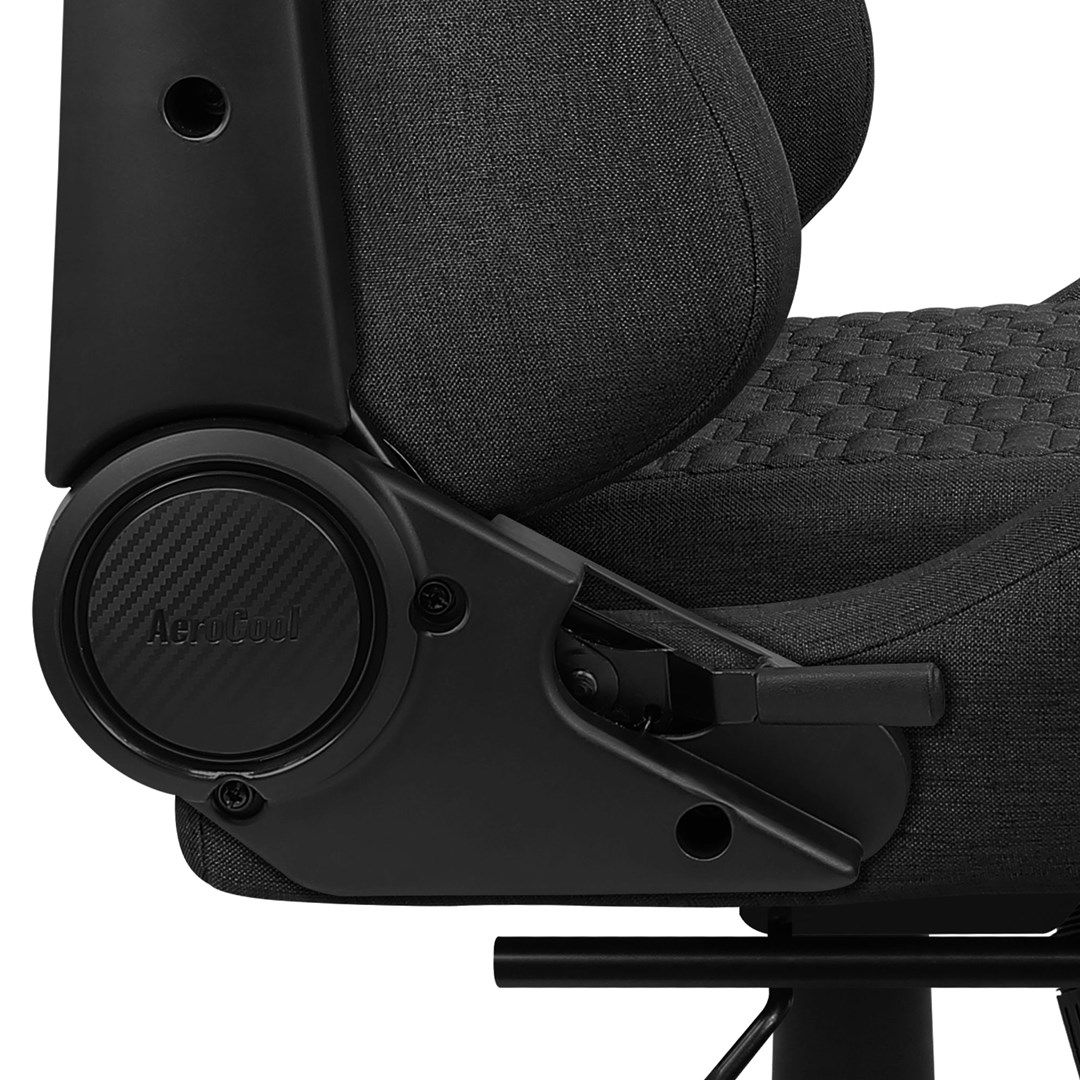 Aerocool ROYALASHBK Premium Ergonomic Gaming Chair Legrests Aeroweave Technology Black_6