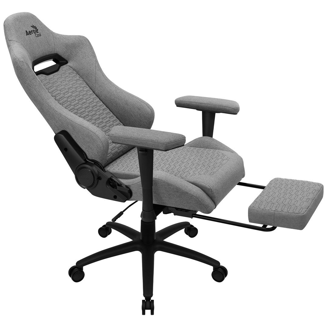 Aerocool ROYALASHGR Premium Ergonomic Gaming Chair Legrest Aeroweave Technology Grey_3