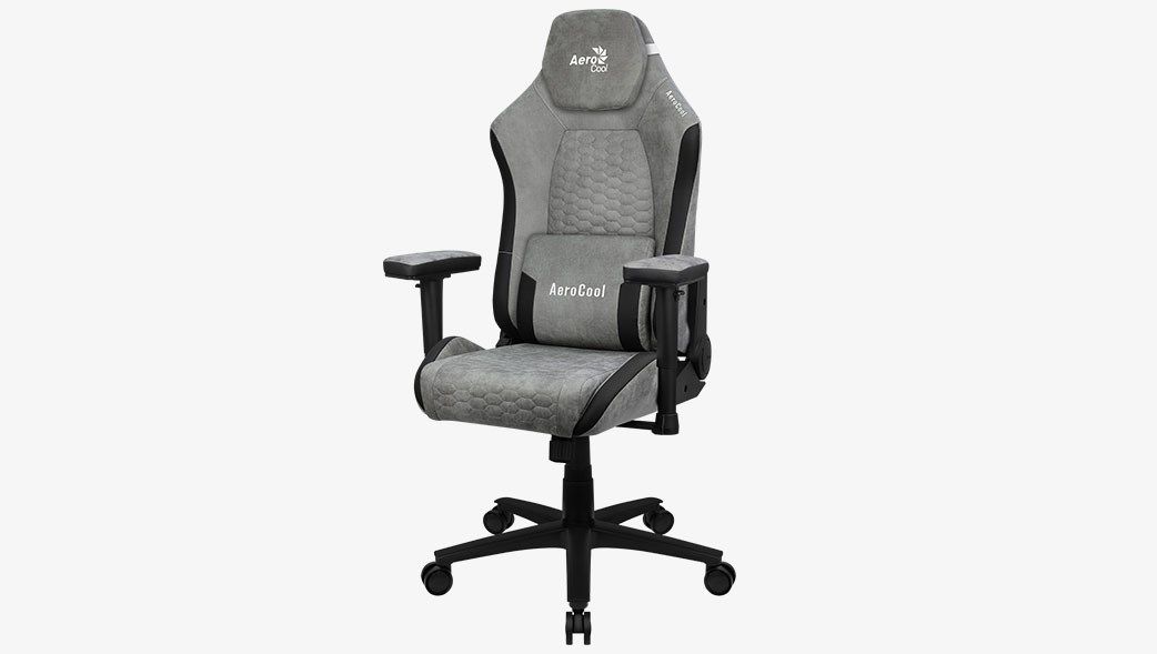 Aerocool Crown AeroSuede Universal gaming chair Padded seat Stone Grey_9