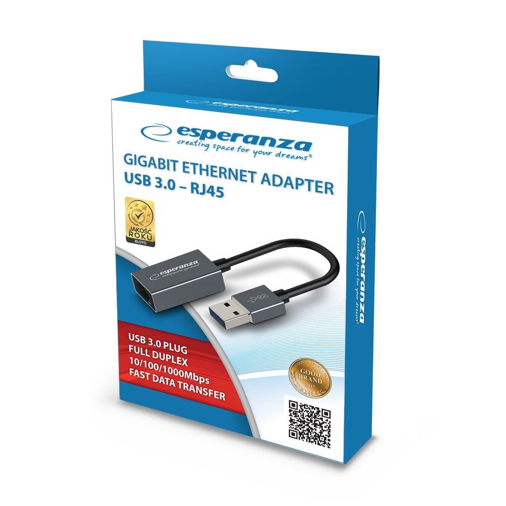 Esperanza ENA101 ETHERNET 1000 MBPS ADAPTER USB 3.0-RJ45_2