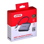 UNITEK ADAPTER USB-C - HDMI 2.1  USB-A  USB-C PD_2