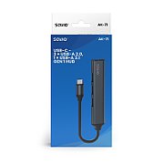 SAVIO Hub AK-70 USB-A - 3 × USB-A 2.0  1 × USB-A 3.1 GEN 1  4 in 1  5 Gbps_6