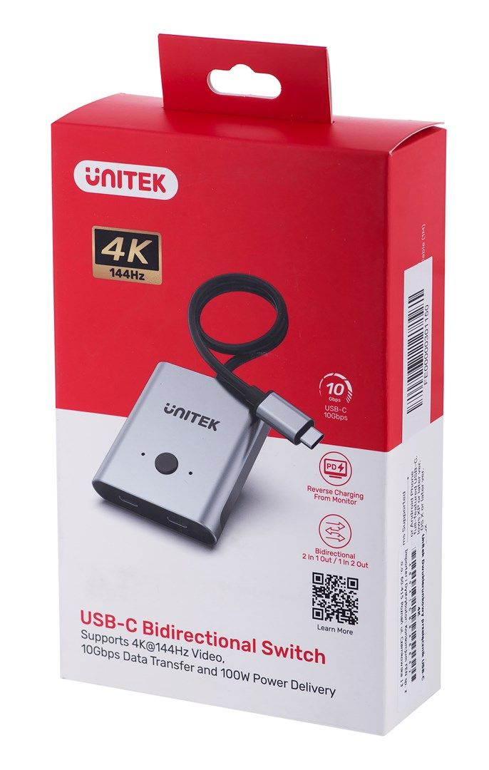 Unitek two-way Signal Switch USB-C  2 in 1 out 4K_3