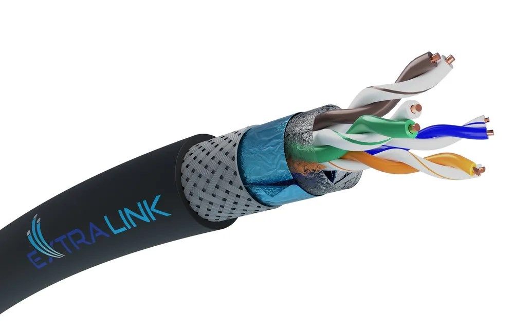 Extralink Twisted pair CAT5E SFTP (SF/UTP) V2 Outdoor 305M_14