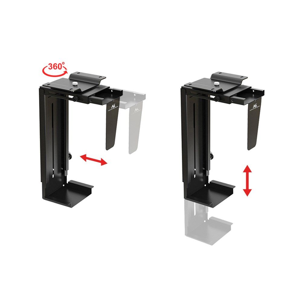 The MC-713 PC Holder Computer Under Desk Table Bracket Support Storage_6