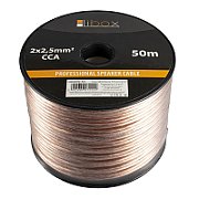 Libox Kabel głośnikowy 2x2 50mm LB0009-50 audio cable 50 m Transparent_1