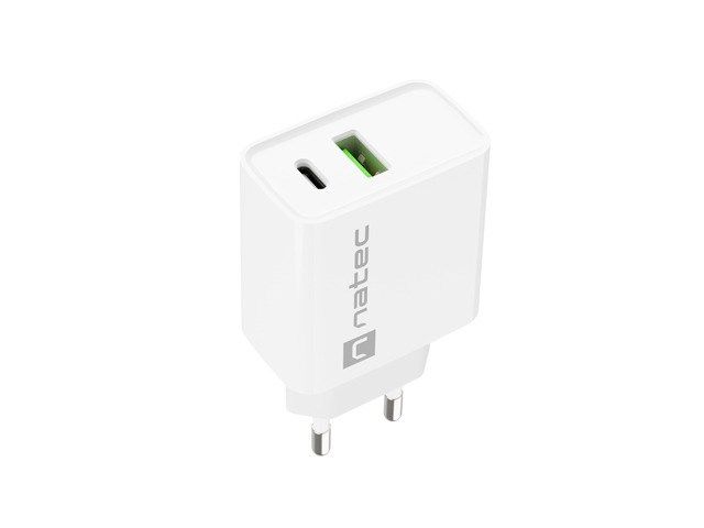 NATEC NETWORK CHARGER RIBERA USB-A+USB-C 20W PD_5