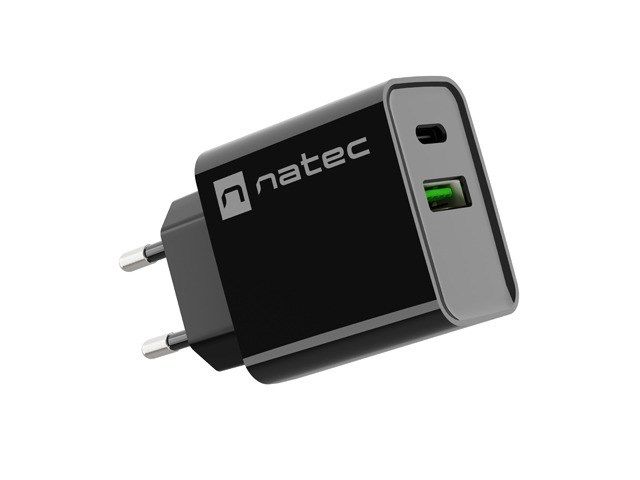 NATEC NETWORK CHARGER RIBERA USB-A+USB-C 20W PD_8