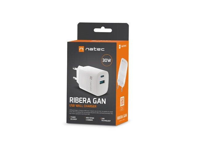 NATEC CHARGER NATEC RIBERA GAN 1X USB-A + 1X USB-C_6