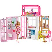 Barbie Compact House + HCD48 MATTEL Doll_7