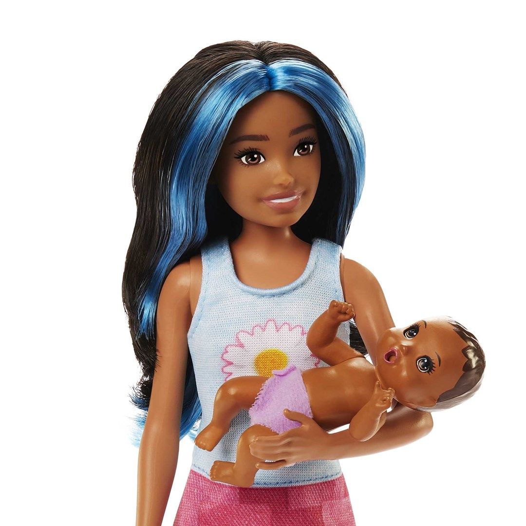 Barbie Babysitter Baby Sleep + Doll & Baby HJY34 MATTEL_5