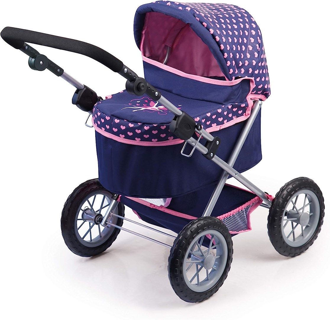 Bayer Trendy doll's pram navy-purple 13052AA_4