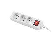 LANBERG POWER STRIP 3M WHITE  3X 230V PL  WITH SWITCH_2