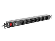 LANBERG PDU RACK POWER STRIP (1U 10A 7X SHUKO 2M)_1