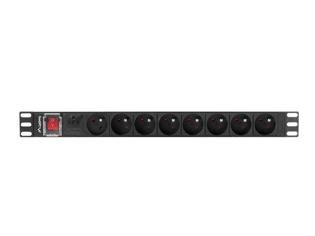 LANBERG POWER STRIP PDU RACK 19  (1U  16A  8X 230V PL  2m)_2