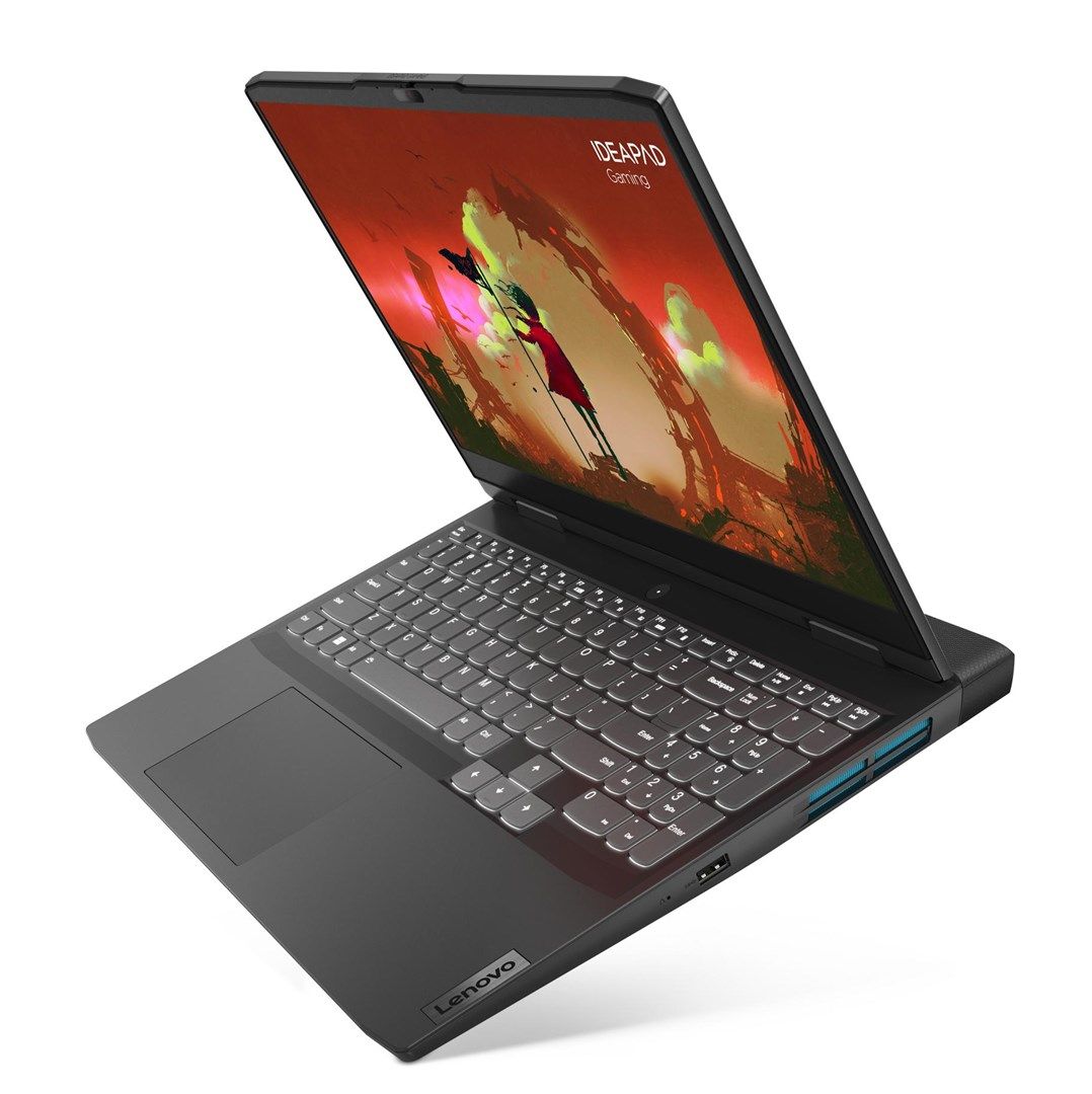 Lenovo IdeaPad Gaming 3 15ARH7 AMD Ryzen™ 5 7535HS Laptop 39.6 cm (15.6 ) Full HD 16 GB DDR5-SDRAM 512 GB SSD NVIDIA GeForce RTX 3050 Wi-Fi 6 (802.11ax) NoOS Grey_5