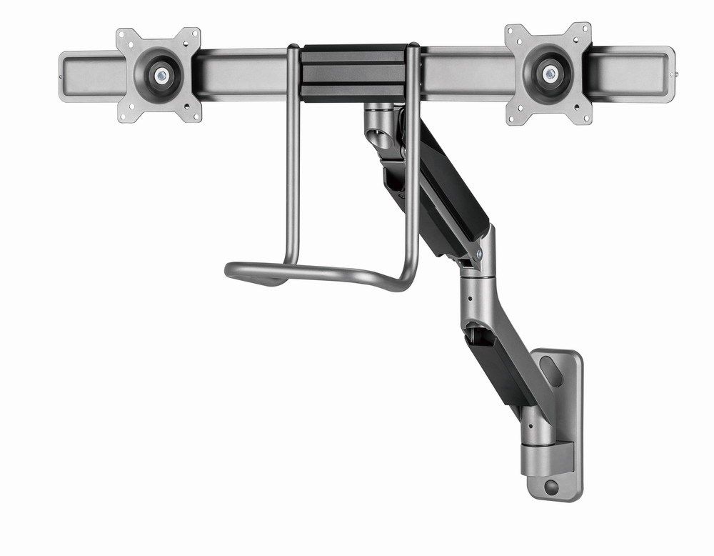 Gembird MA-WA2-02 Adjustable wall 2-display mounting arm  17”-32”  up to 8 kg_7