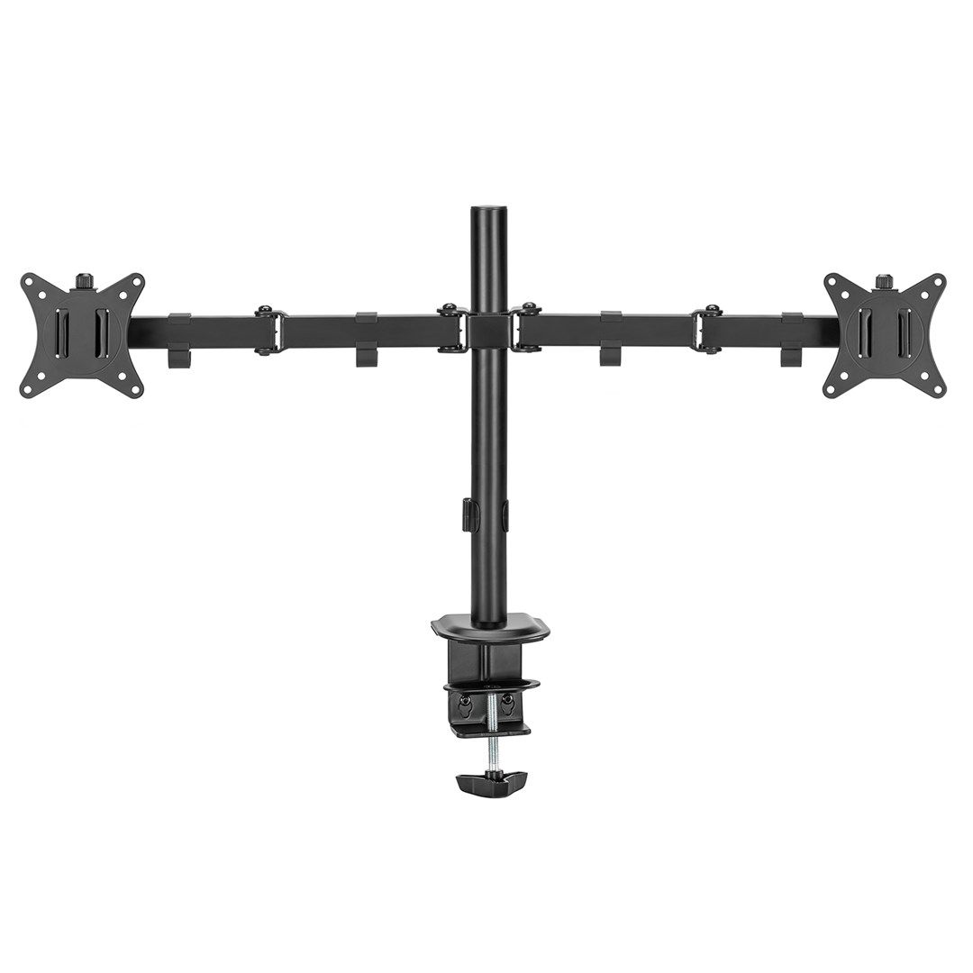 Maclean desk mount for 2 monitors  VESA 75x75 and 100x100  17-32   2x 9kg  MC-754N_13