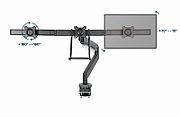 Gembird MA-DA3-03 monitor mount / stand 68.6 cm (27 ) Black Desk_13