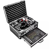 Graphite Energy+ set in aluminum case: drill/driver with removable chuck  2 2.0Ah batteries  charger and 109 accessories_2