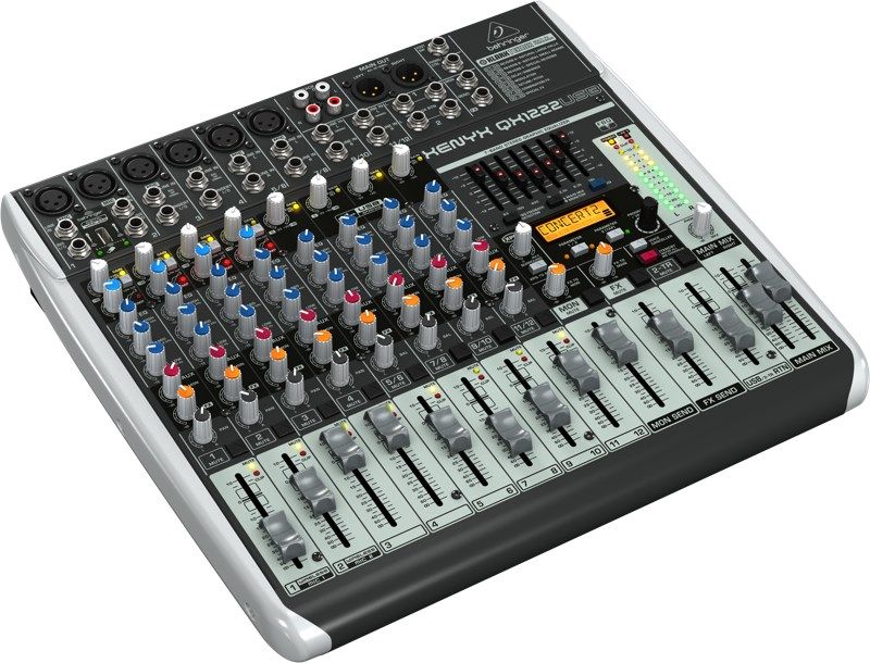 Behringer QX1222USB audio mixer 16 channels_3