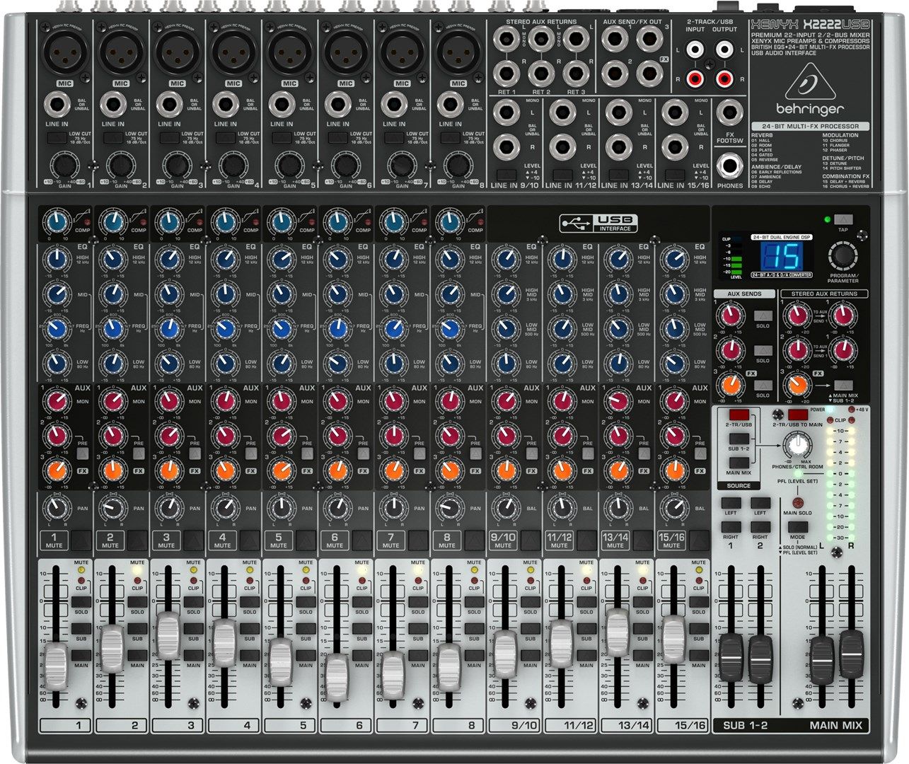 Behringer XENYX X2222USB 22 channels_4