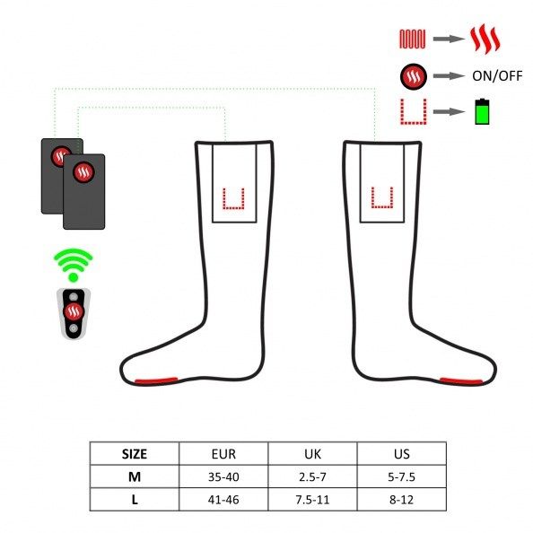 Glovii GQ3L sock Unisex Athletic socks Red 1 pair(s)_9