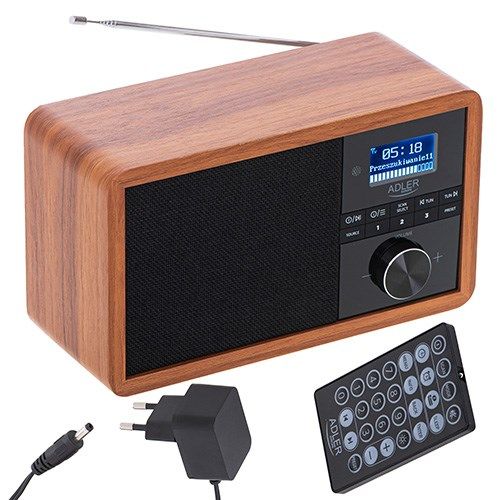 Adler AD 1184 radio Portable Digital Black  Wood_2