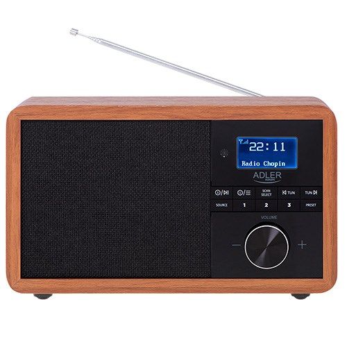 Adler AD 1184 radio Portable Digital Black  Wood_8