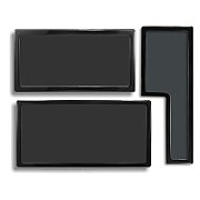 Demciflex Dust Filter Set for PHANTEKS Enthoo Luxe - black/black_1