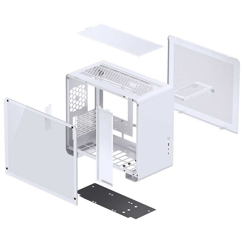 Jonsbo U4 Mini Micro-ATX Case  Tempered Glass - white_14