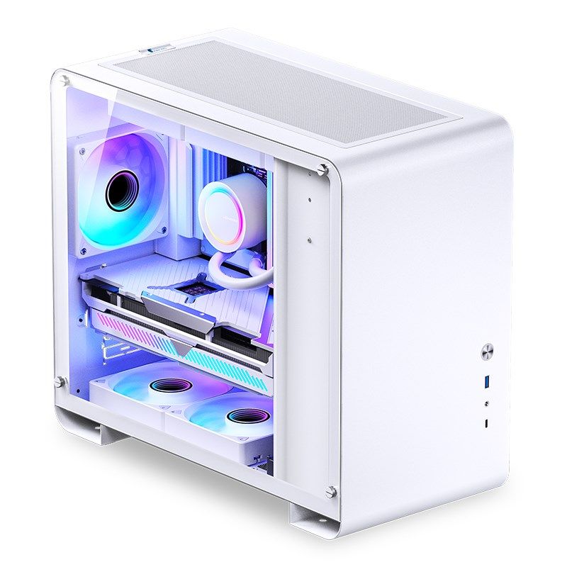 Jonsbo U4 Mini Micro-ATX Case  Tempered Glass - white_6