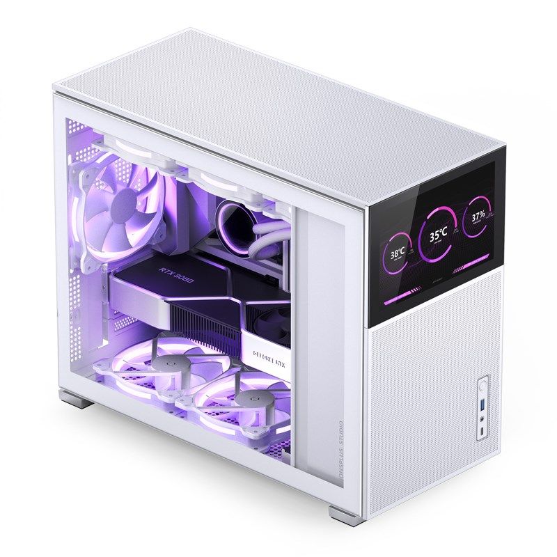 Jonsbo D31 MESH Screen Micro-ATX Case  Tempered Glass - white_2