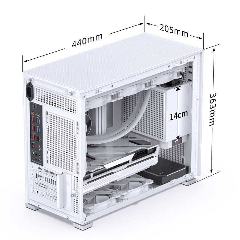 Jonsbo D31 MESH Screen Micro-ATX Case  Tempered Glass - white_4