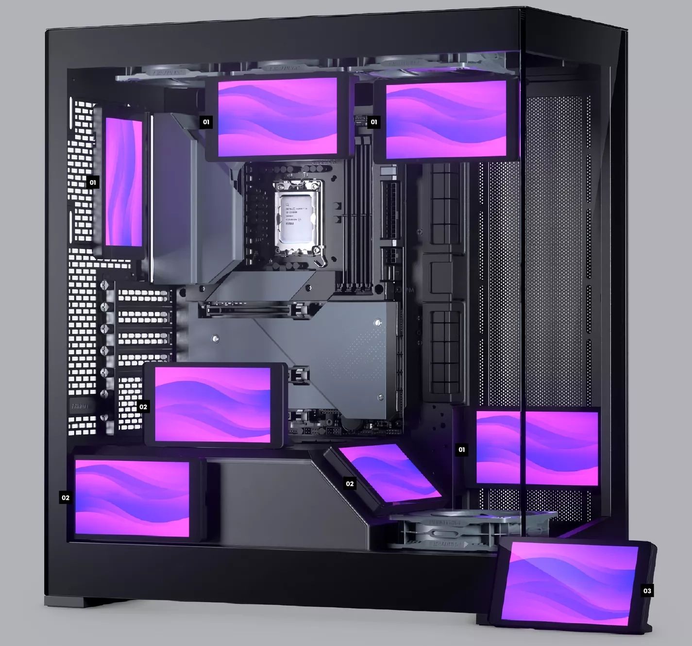 PHANTEKS 5.5  Hi-Res Display for Cases - black