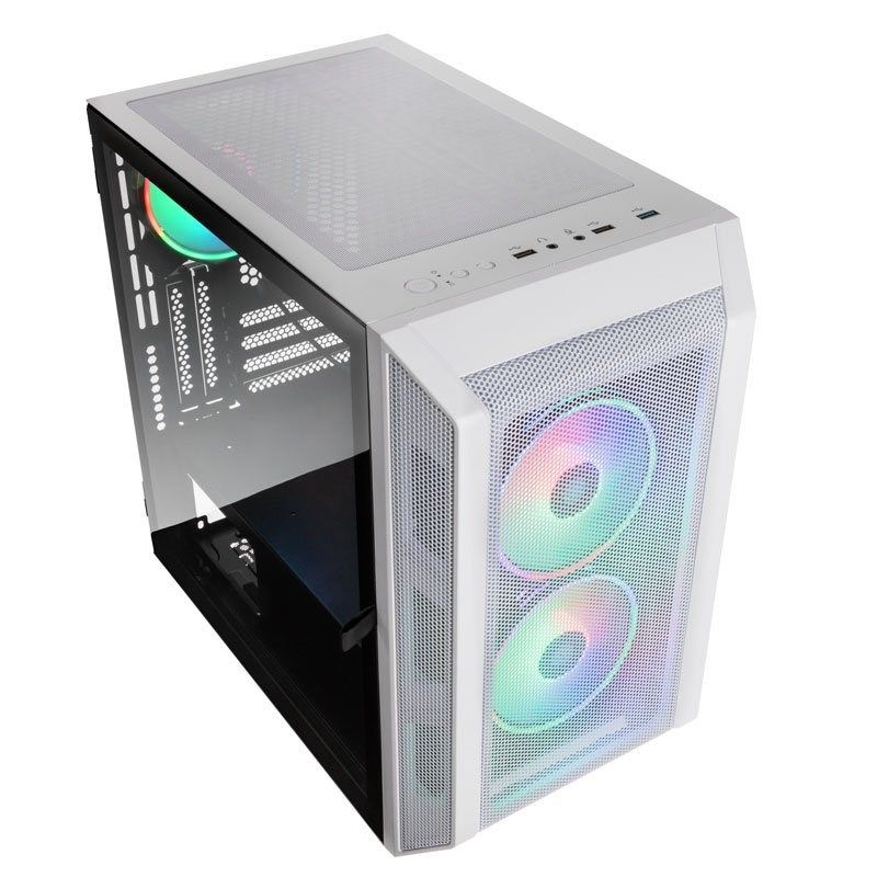 Kolink Citadel Mesh RGB Micro-ATX Gehäuse - weiß_2