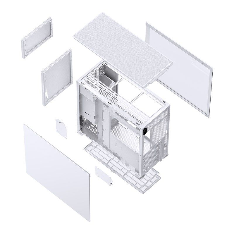 Jonsbo D41 MESH ATX Case  Tempered Glass - white_6