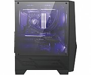 MSI MAG FORGE 100M Mid Tower Gaming Computer Case 'Black  2x 120mm ARGB PWM Fan  1x 120mm Fan  1-6 ARGB Hub  Mystic Light Sync  Tempered Glass Panel  ATX  mATX  mini-ITX'_2