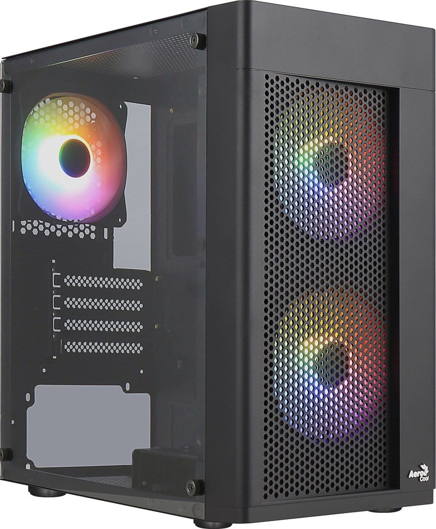 Aerocool HEXFORMBKV2 Micro ATX PC Case 3 Fans FRGB Black_6